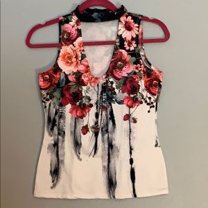 Floral cotton top